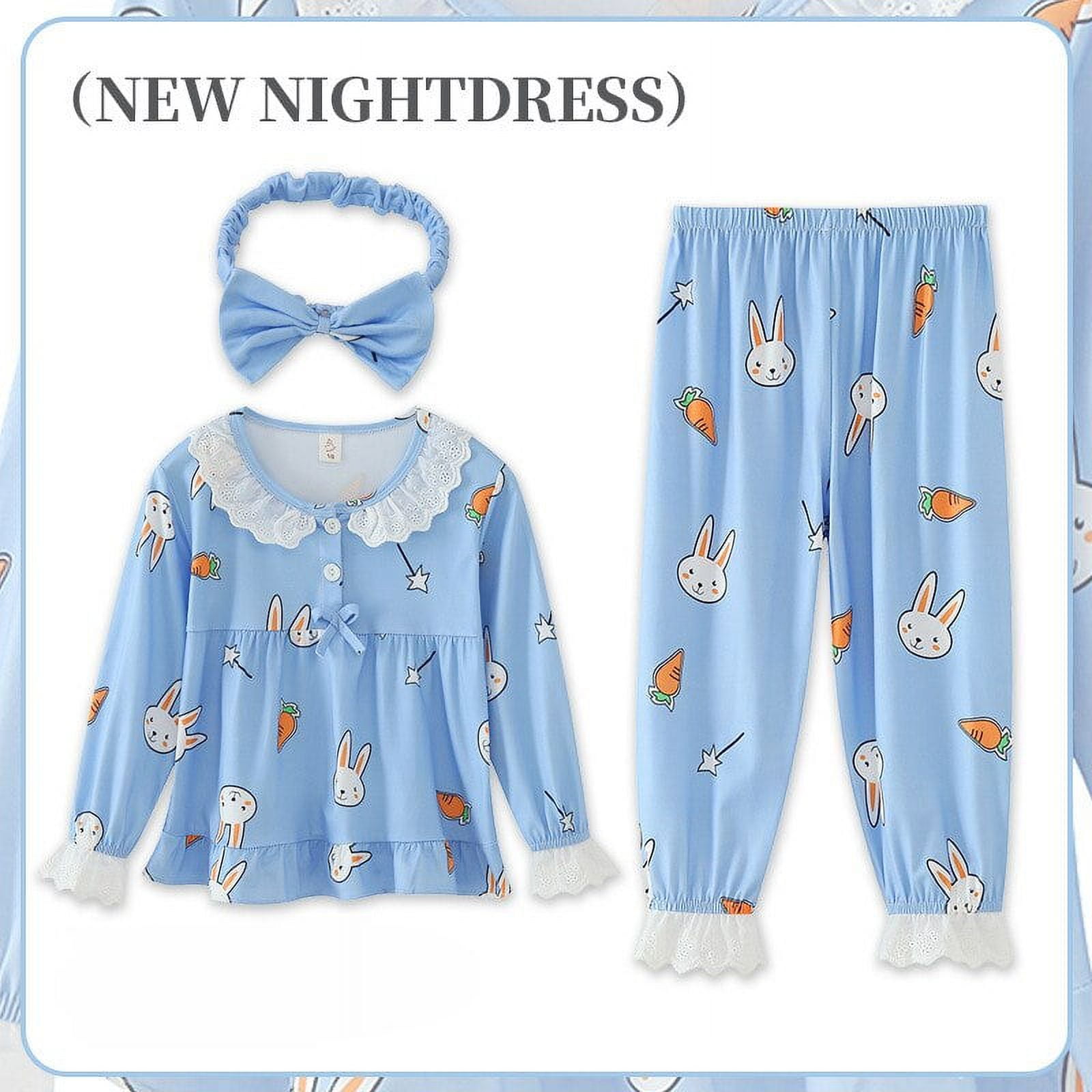 Kawaii Sanrio Hello Kitty Cinnamoroll Kuromi Y2K Kids Long Sleeved Pajamas Anime My Melody Fall Girl Casual Cute Pajama Set Gift