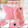thumbnail image 6 of Tablet Case, Kids Light Weight Case, Cute Butterfly Design Tablets Case Cover with Stand Pencil Holder EVA Foam Full Cover Shockproof Rugged Case 10.1 Inch Gift for Kids(Pink), 6 of 8