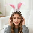 thumbnail image 5 of Cute Bunny Ears Headband for Halloween Costumes & Easter Outfits, Soft Shapeable Lightweight Hair Band for Klds GirIs Women Party Accessories, 5 of 7