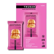 TRUBAR Protein Bar, Daydreaming About Donuts,Plant Based Protein,Vegan,Gluten Free,Kosher,12 Cnt (Box)