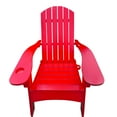 thumbnail image 2 of Red Outdoor Indoor Chair With Umbrella Insert Location - Comfortable Chair, For Patio, Porch, Deck, Garden, Poolside, Solid Wood Material, Easy Assembly Required, 2 of 3