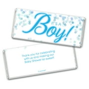 Boy Baby Shower Wrappers for Hershey's Bars (24 Count)