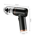 thumbnail image 3 of Handheld Vacuum Cleaner Powerful Suction Power, For Cars/RVs/Trucks, Filtration And Easy Cle-ar Collection Bin, USB Charging Cable Included, 3 of 7