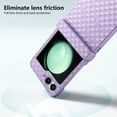 thumbnail image 2 of Designed for Samsung Galaxy Z Flip 5 Case with Hinge Protection, Anti-Slip Shockproof Protective Scratch Resistant Slim Fit Hard PC Phone Case Cover for Samsung Galaxy Z Flip 5, Purple, 2 of 5
