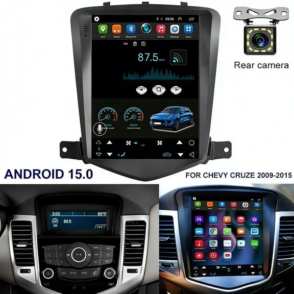 HUOEPU Car Radio for Chevrolet Chevy Cruze 2009-2015 9.7 inch Android 13 Car Stereo Touch Screen Wireless CarPlay Andriod Auto GPS FM/RDS BT SWC, 2 32G