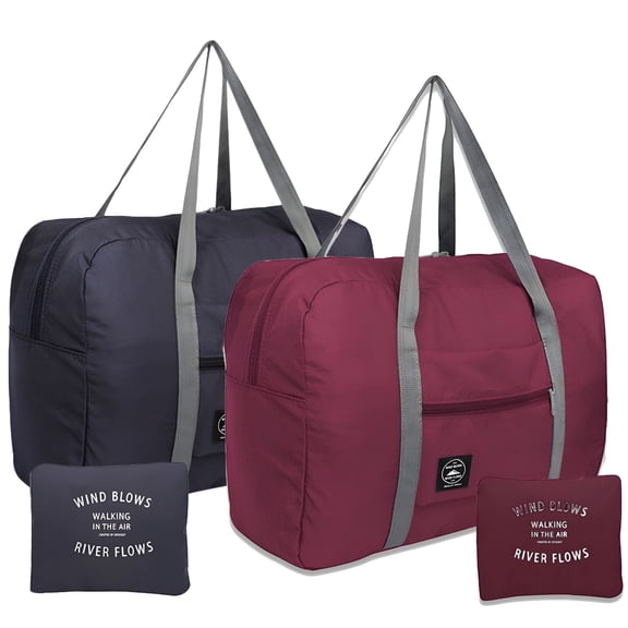GASTROPOD 2 Pack Travel Duffel Bags, Lightweight Waterproof Large Duffle Bag for Travel, Foldable Sports Breathable Weekender Bags