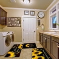 thumbnail image 4 of 3 Pcs Sunflower Christian Kitchen Rug Sets Sunflower Kitchen Decor Rug with Runner Rugs and Mats Non Slip Washable Farmhouse Kitchen Accessories Decor Indoor Floor Mat, 4 of 6