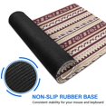 thumbnail image 6 of Long Mouse Pads for Desk,Brown Ethnic Stripe Pattern Desk Mats on Top Of Desks, Desk Mouse Pad Extra Large with 3mm Non-Slip Base and Stitched Edge for Gaming,Office,Work,Home 31.5"x15.7", 6 of 6