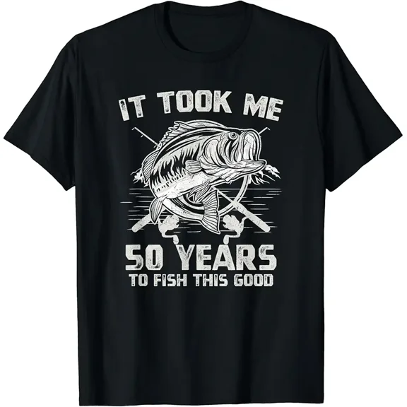 It Took Me 50 Years To Fish 50th Birthday Gift T-Shirt