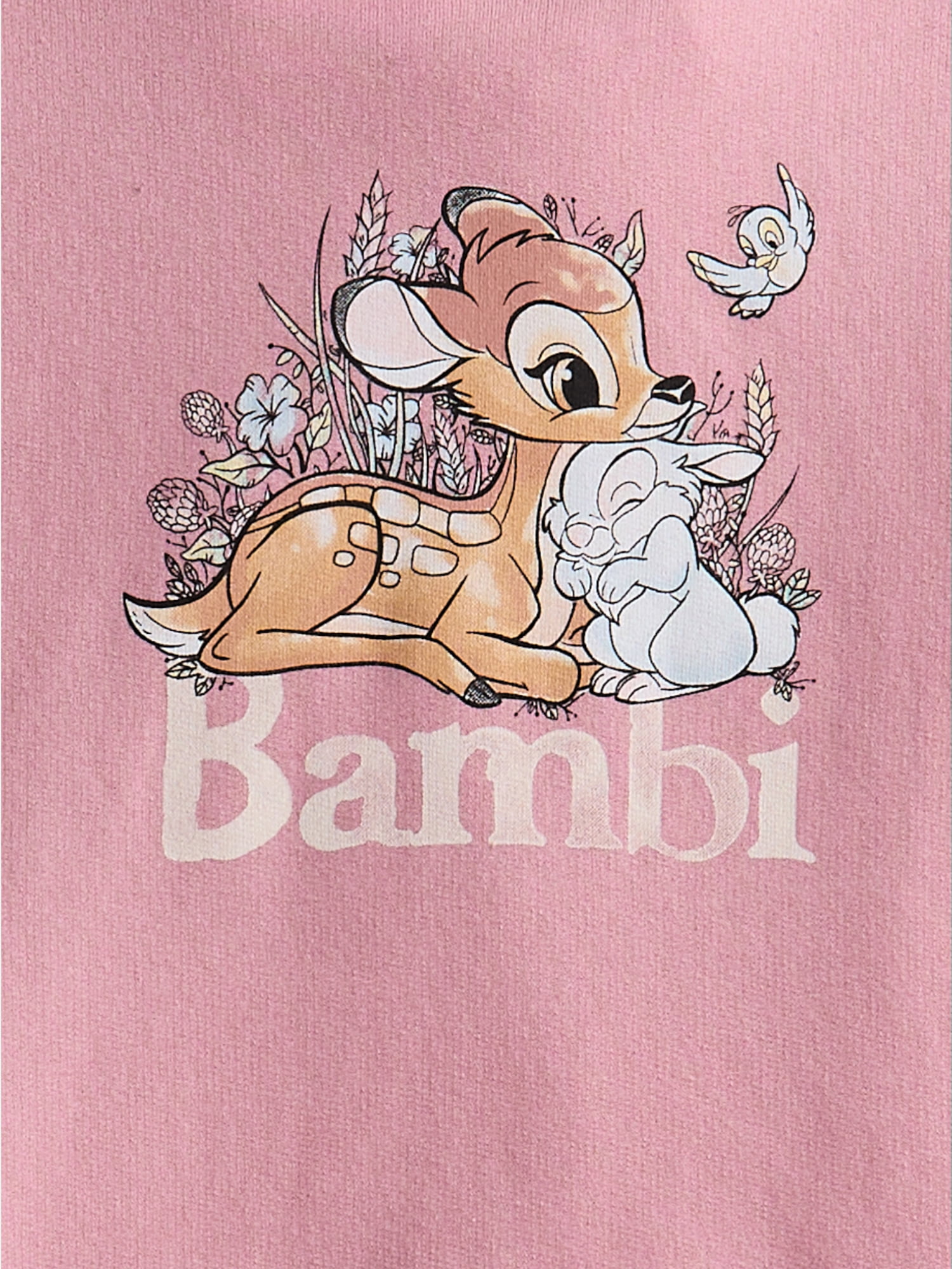 Disney Bambi Girl's Graphic Fleece Hoodie, Sizes 4-16