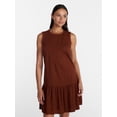thumbnail image 2 of Time and Tru Women's Linen Blend Shift Dress, Sizes XS-XXXL, 2 of 5