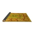 thumbnail image 2 of Ahgly Company Indoor Square Oriental Yellow Traditional Area Rugs, 8' Square, 2 of 4