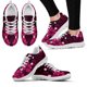 thumbnail image 1 of Zapatillas deportivas polinesias tribales moradas con hibisco para mujer, informales, planas, de malla transpirable, para otoño e invierno, para niñas., 1 of 6