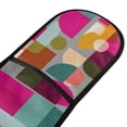 thumbnail image 4 of Yayeee Double Oven Mitt Kitchen Heat Resistant Baking 35" x7" Quilted Cotton Glove, Abstract Geometric Pattern, 4 of 6