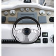 thumbnail image 4 of Scienceny Volante de barco Universal profesional reutilizable desmontable 3 radios PU espuma barcos de pesca timón Hardware con tapa central Bombillas para automóviles Scienceny VI001488-00B, 4 of 6