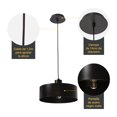 thumbnail image 3 of Lámpara Colgante Dark Decor E27 40w 1 Luz Lumimexico Designers 23153-2 / Dark Decor / Lámpara Colgante, 3 of 7