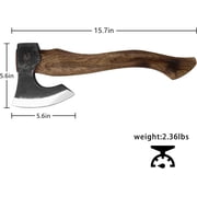 JXE JXO 15.7 Camping Hatchet – Bushcraft Hand Axe for Carving and Wood Chopping, Includes Leather Sheath for Easy Carry and Storage