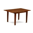 thumbnail image 3 of East West Furniture  6 Piece Dining Table Set- a Dining Room Table and 4 Kitchen Chairs with a Bench, Mahogany (Seat Option) PSML6D-MAH-LC, 3 of 5