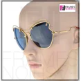 thumbnail image 2 of MIU MIU SCENIQUE Butterfly 56R Blue Red Gold Oversized Sunglasses MU56RS, 2 of 6