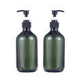 thumbnail image 1 of 2PCS 500ml Empty Shampoo Bottles Opaque Versatile Pump Bottle Drip-free Lotion Container Hand Soap Dispenser (Green), 1 of 5