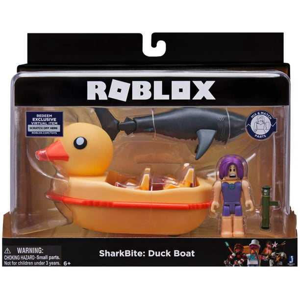 Roblox Celebrity Collection Sharkbite Duck Boat Vehicle Includes Exclusive Virtual Item Walmart Com Walmart Com - duck boat roblox
