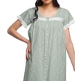 thumbnail image 4 of Moomaya Robe de Nuit d'Allaitement en Popeline de Coton à Manches Courtes Imprimée pour Femmes, 4 of 4
