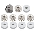 thumbnail image 2 of 10 piezas de caja de bobina de bobina de metal, prensatelas para máquina de coser industrial, accesorios, 2 of 14