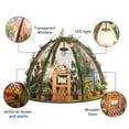 thumbnail image 2 of DIY Miniature Dollhoe Kit Wooden Mini Starry Flower Green Hoe with LED Light for Kids, 2 of 8
