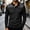 Black, variant on YLSDY Men's Color Block Long Sleeve Collared Shirt, Contrast Yoke Panel, Partial Button Placket for Casual & Golf Wine M