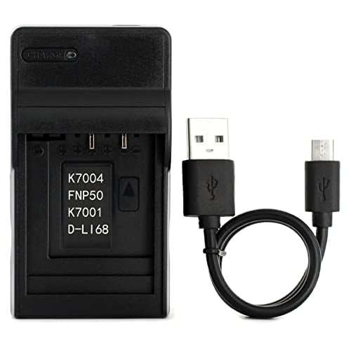 Cargador USB Norifon D-LI68 para cámara Pentax Optio A36 S10 S12 VS20 Q Q10 Q7