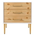 thumbnail image 2 of Safavieh  Couture Vanda 3-Drawer Beetlewood Side Table- White - 24 in W x 18 in D x 28 in H - 24 In W x 18 In D x 28 In H, 2 of 5
