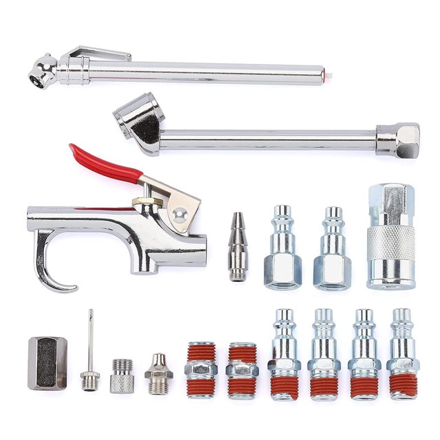 Eigraketly Kit de accesorios para compresor y herramienta neumática de cobre, kit de accesorios para compresor, kit de herramientas múltiples, Accesorios para herramientas neumáticas