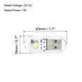 thumbnail image 2 of Uxcell Portable USB Plugin 2 Beads LED Night Light Lamp Stick, White 3 Pack, 2 of 5