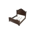 thumbnail image 4 of Vintage Traditional Style King Bed Made With Wood in Walnut, 4 of 5