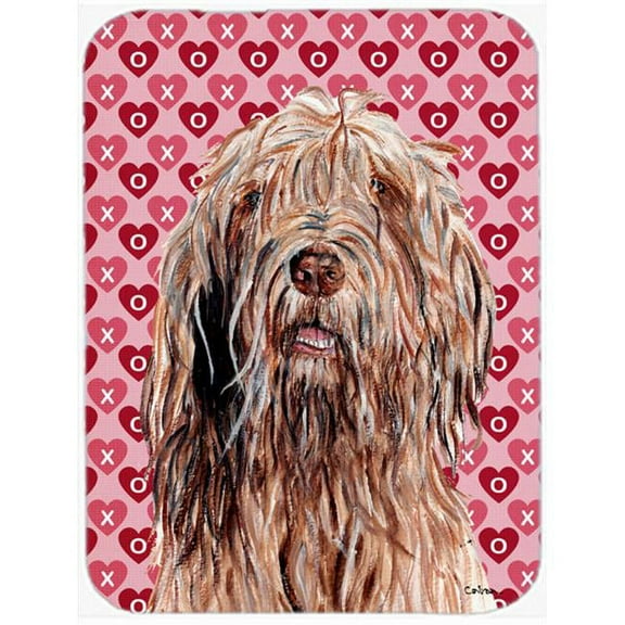 Otterhound Hearts And Love Mouse Pad, Hot Pad Or Trivet, 7.75 x 9.25 In.