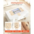 thumbnail image 5 of 1000 Piece Wooden Jigsaw Puzzle Board with Storage Drawer - 29x21 Inch Portable Puzzle Table, Includes Cover, 5 of 11