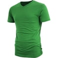 thumbnail image 4 of Ma Croix Men's Premium Solid Cotton V Neck T-Shirts Short Sleeve Tee, 4 of 8