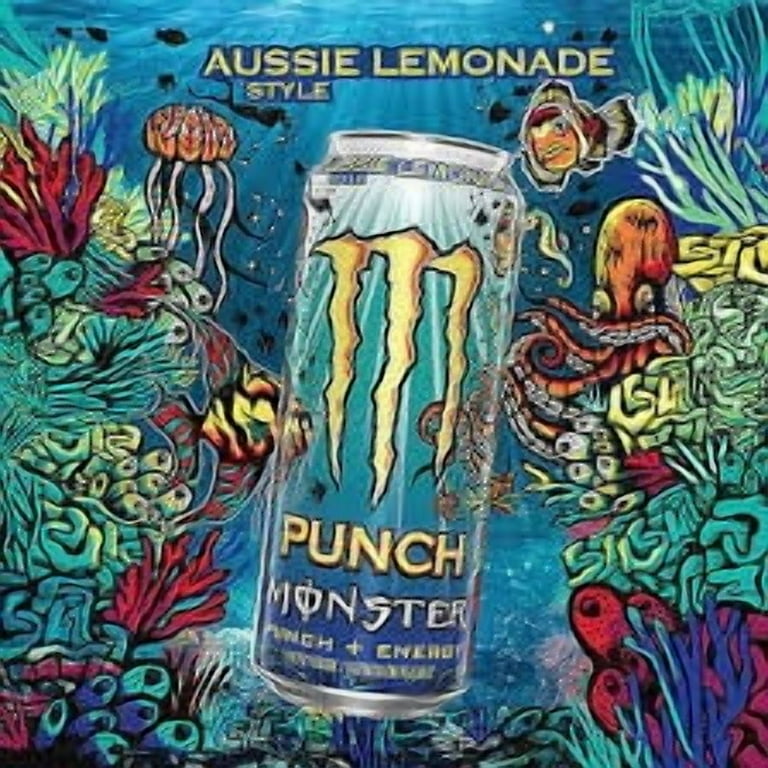 Monster Energy Punch Aussie Style Lemonade 160mg Caffeine 12 Count