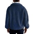 thumbnail image 3 of hirigin Women Plush Jacket, Winter Warm Long Sleeve Button Closure Solid Outwear for Casual Daily, 3 of 6