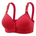 thumbnail image 1 of UPPADA Plus Size Front Button Bras for Women Sports Bras Full Coverage Soft Sleep Wirefree Bras Push up Bra Seamless Comfort Supportive Bras Plus Size Everyday Bra, 1 of 3