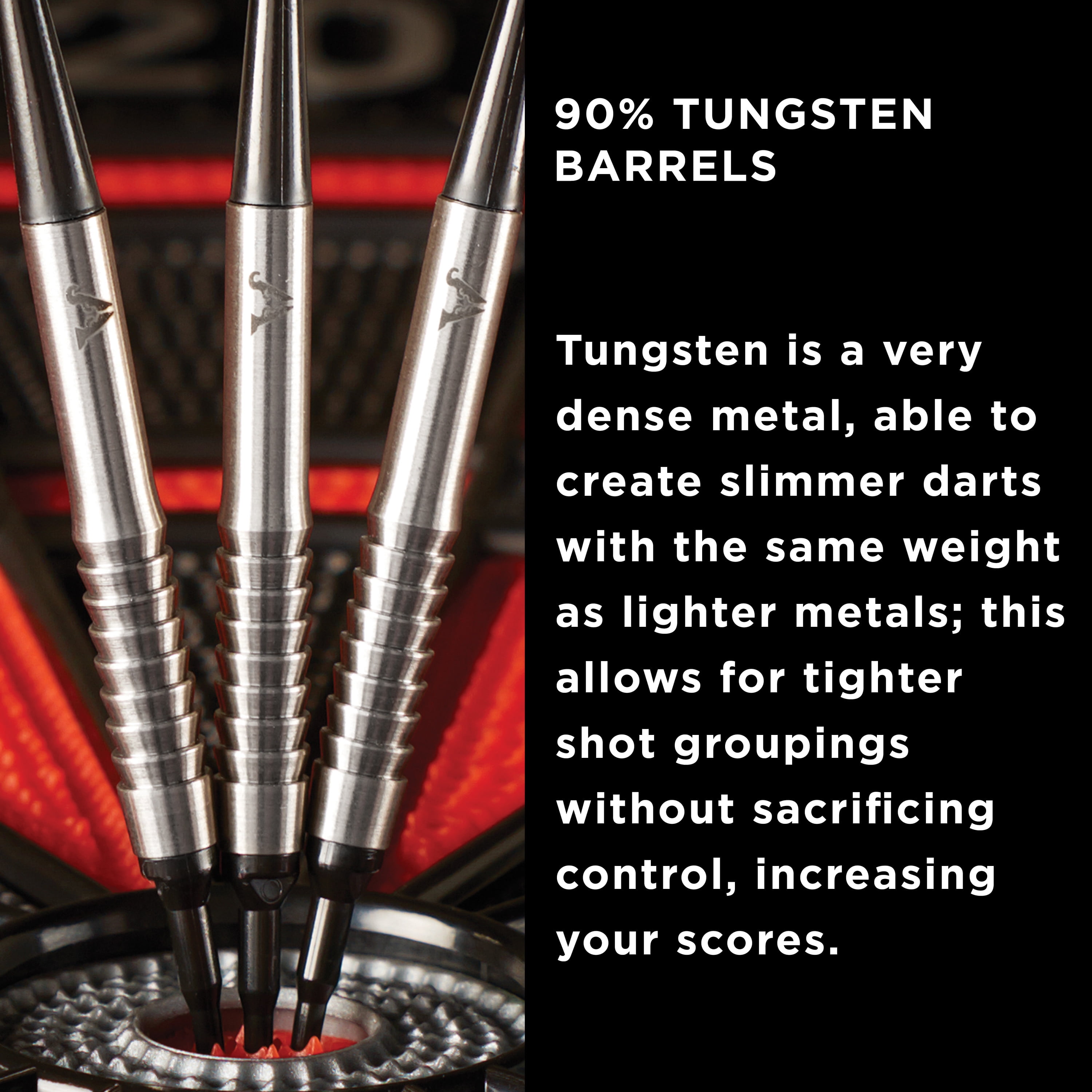Viper V-Factor 90% Tungsten Professional Soft Tip Dart Set, 20 Grams