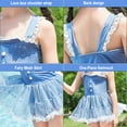 thumbnail image 3 of Laklulu Girls Swimsuit  Girls Princess One Piece Swimsuit with Skirt Swimwear Swimming Bathing Suit Swim Wear Dress Up, 3 of 6