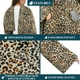 thumbnail image 3 of PAVILIA Leopard Fleece Wearable Blanket with Sleeves for Adults Women Men, Soft Warm Full Body Wrap Throw, Sweatshirt Pocket, Cozy Pullover Robe Blanket with Arm, Gifts for Christmas Mom Wife, 3 of 9
