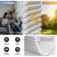thumbnail image 4 of LazBlinds Cordless Cellular Shades for French Doors, No Drill French Door Blinds for Privacy, Light Filtering Honeycomb Shades for Front Door Patio Sliding Glass Door, 1 Pack, 22" W x 78" H, Grey, 4 of 6