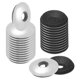 thumbnail image 1 of Paquete de 80 arandelas de goma selladoras EPDM, arandelas de goma de neopreno de acero inoxidable 304 de 1/4" x 3/4"OD para tornillos/máquinas/barcos/techos, 1 of 1