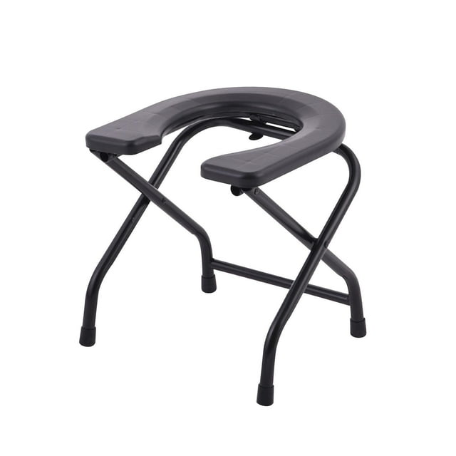 Foldable Toilet Seat Easy to Wash Shower Chair Anti Slip Pad under The Stool Leg Height 38cm