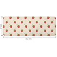 thumbnail image 7 of Red Strawberry Plants Fruit Light Beige Pattern Kitchen Rug Mat,Kitchen Runner Rugs Non Skid Washable,Decorative Kitchen Floor Mats for Kitchen,Sink,Laundry,17"x47.2", 7 of 7