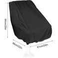 thumbnail image 3 of Black Dust Cover for Yacht Captain Chair Seat Cover for Outdoor Use 56*61*64/30cm, Hood Protection Waterproof Covers for Yacht Captain Chair, Against, 3 of 5