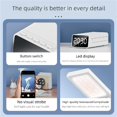 thumbnail image 4 of Folding Carryable Alarm Clock With Nightlight Soundless Easy Use For Travel Home Bedroom, 4 of 19