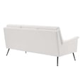 thumbnail image 4 of Modway Chesapeake Upholstered Fabric Sofa in Black White, 4 of 7